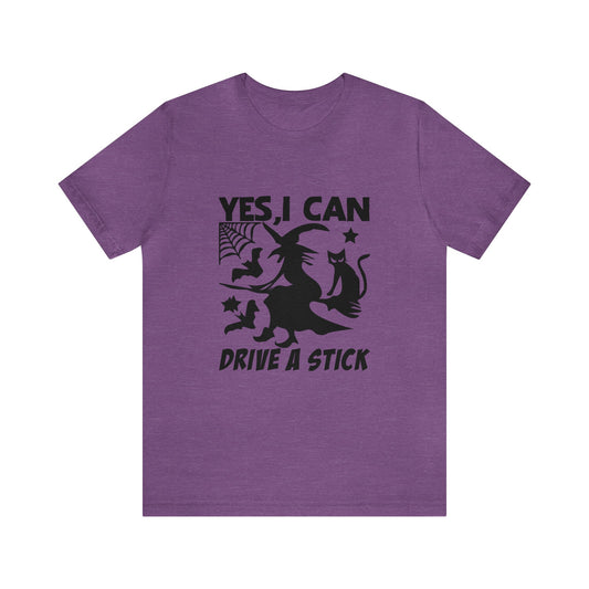 I can drive a stick (Witch on broom)  T-Shirt