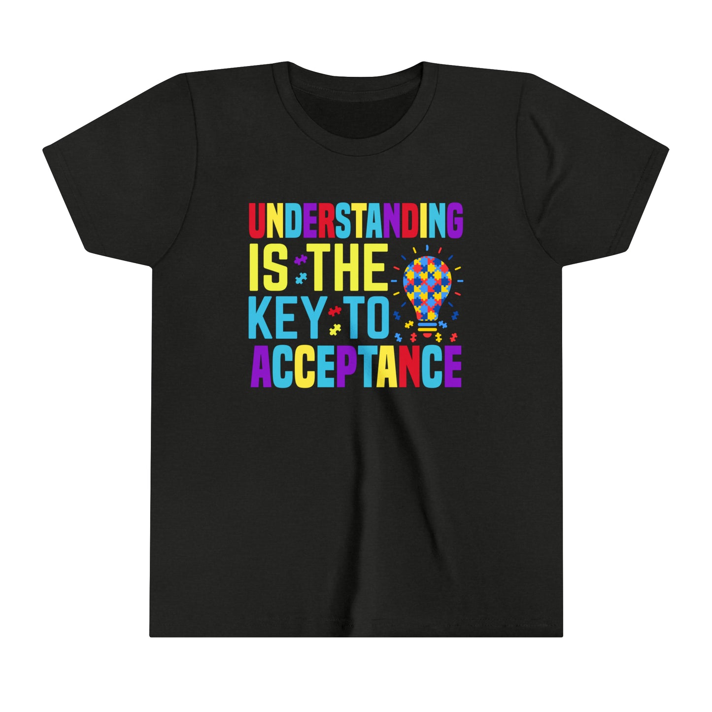 Understanding is the key to acceptance Autism Awareness Advocate Youth Shirt