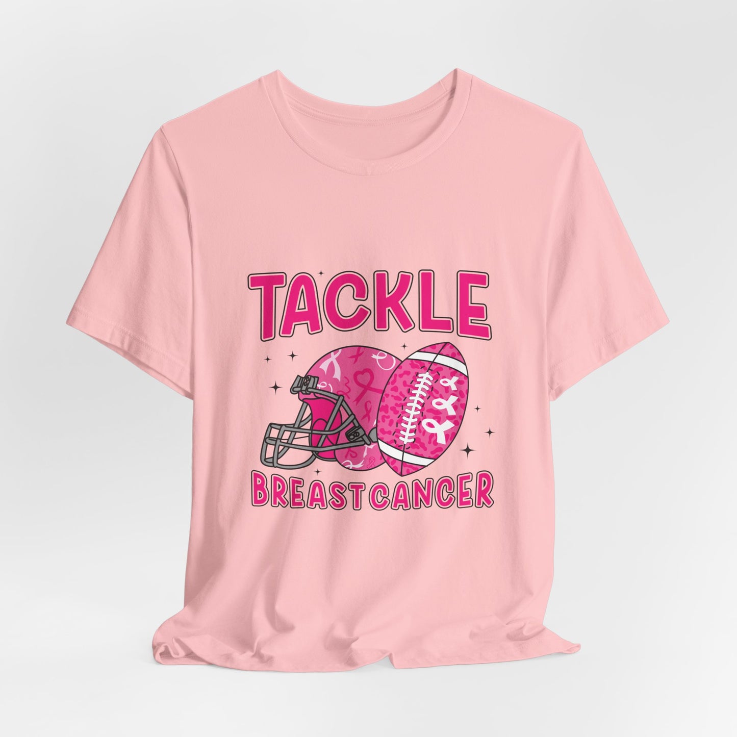 Tackle Breast Cancer Women's Breast Cancer Awareness Short Sleeve Tee