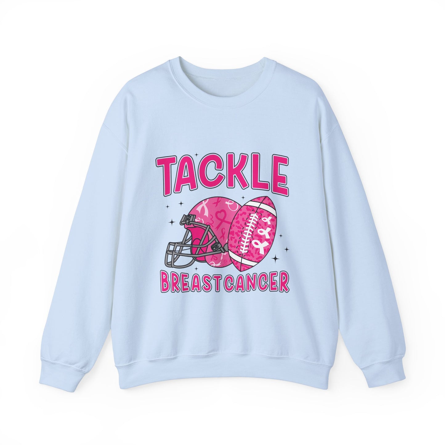 Tackle Breast Cancer Awareness Women's Crewneck Sweatshirt