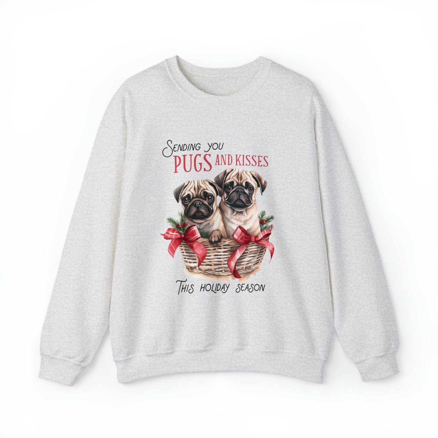 Pugs Dog Christmas Sweatshirt - Women's