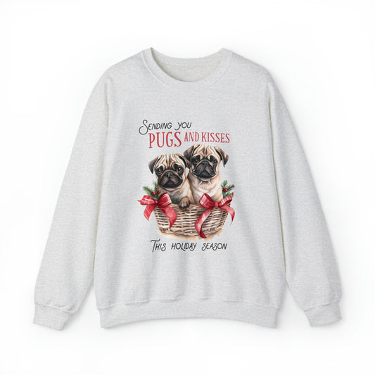Pugs Dog Christmas Sweatshirt - Women's