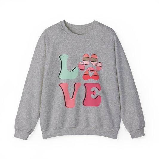 LOVE paws Valentine's Women's Sweatshirt