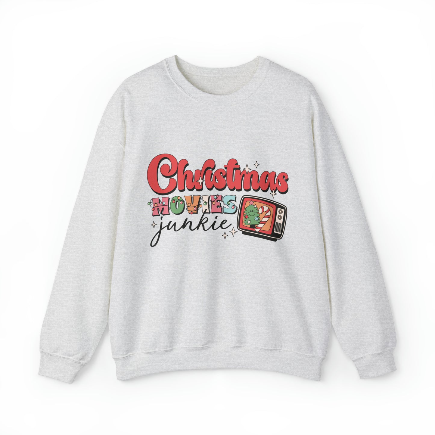 Christmas Movie Junkie Women's Christmas Crewneck Sweatshirt