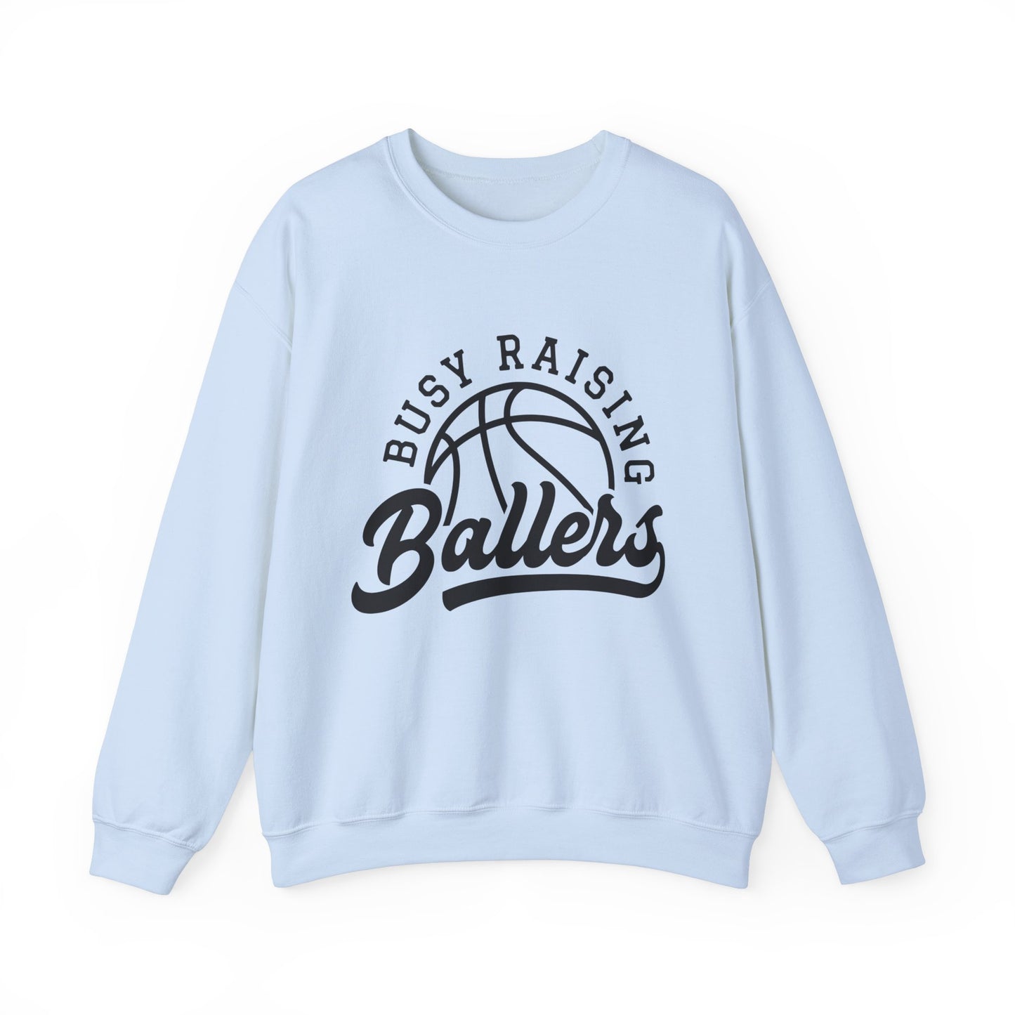 Busy Raising Ballers Women's Basketball Sweatshirt Basketball Mom