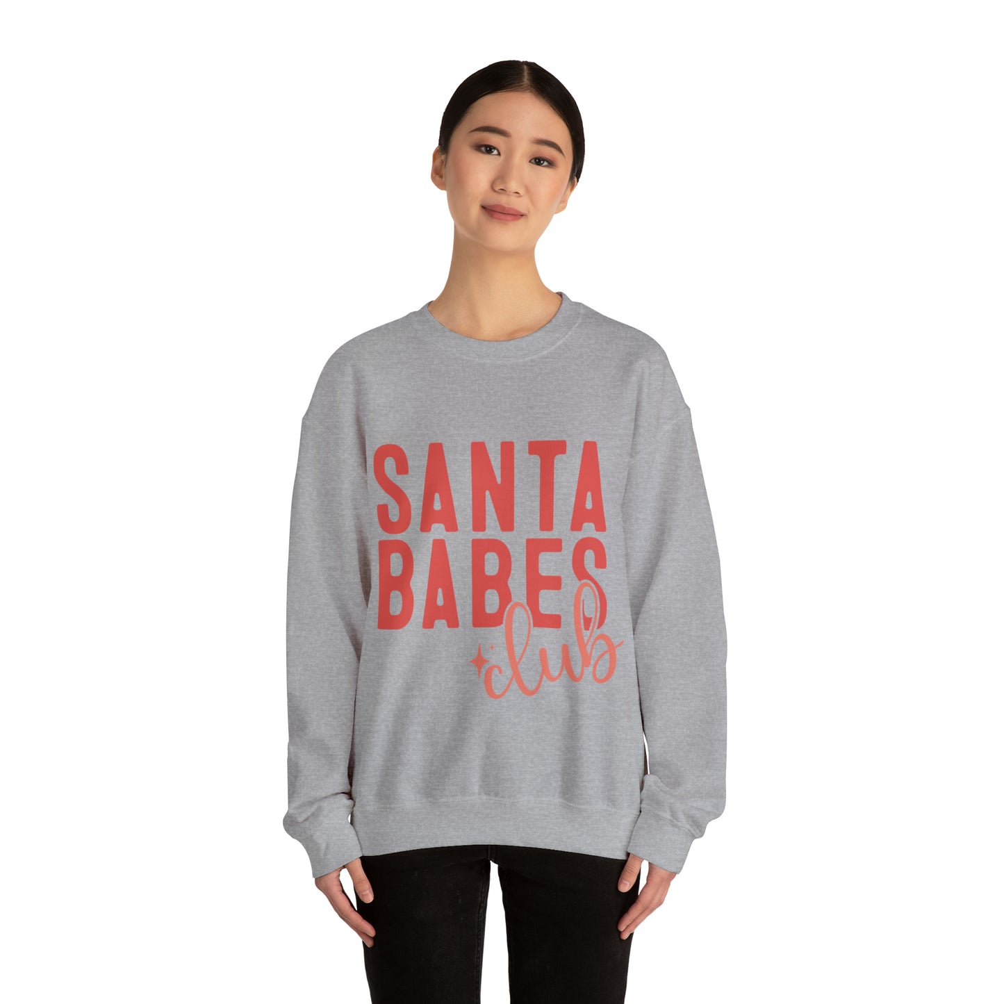 Santa Babes Club Women's Christmas Crewneck Sweatshirt