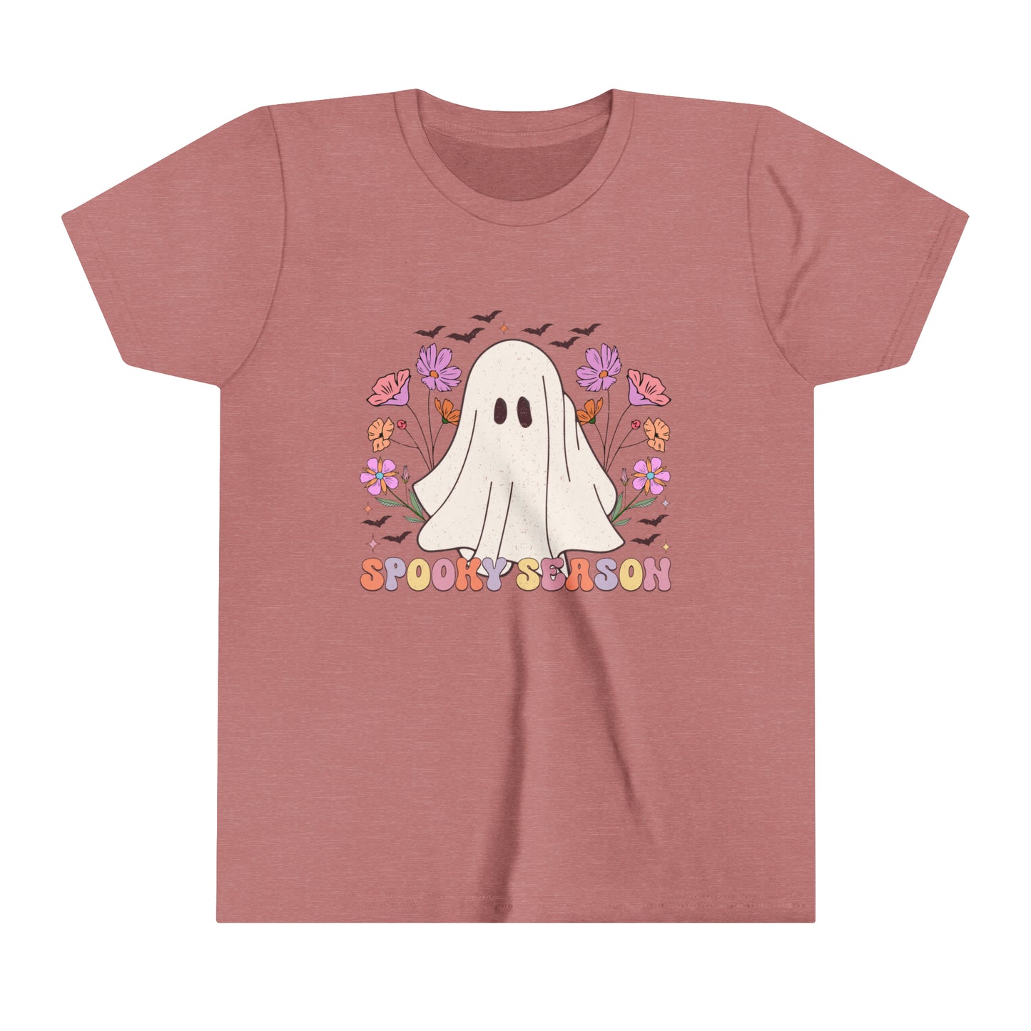 Spooky Season Ghost Girl's Youth Short Sleeve Tee