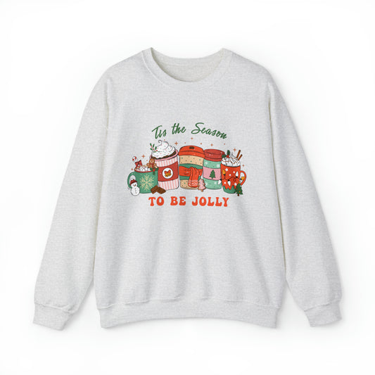 Tis the Season to be Jolly Christmas Crewneck Sweatshirt Women's