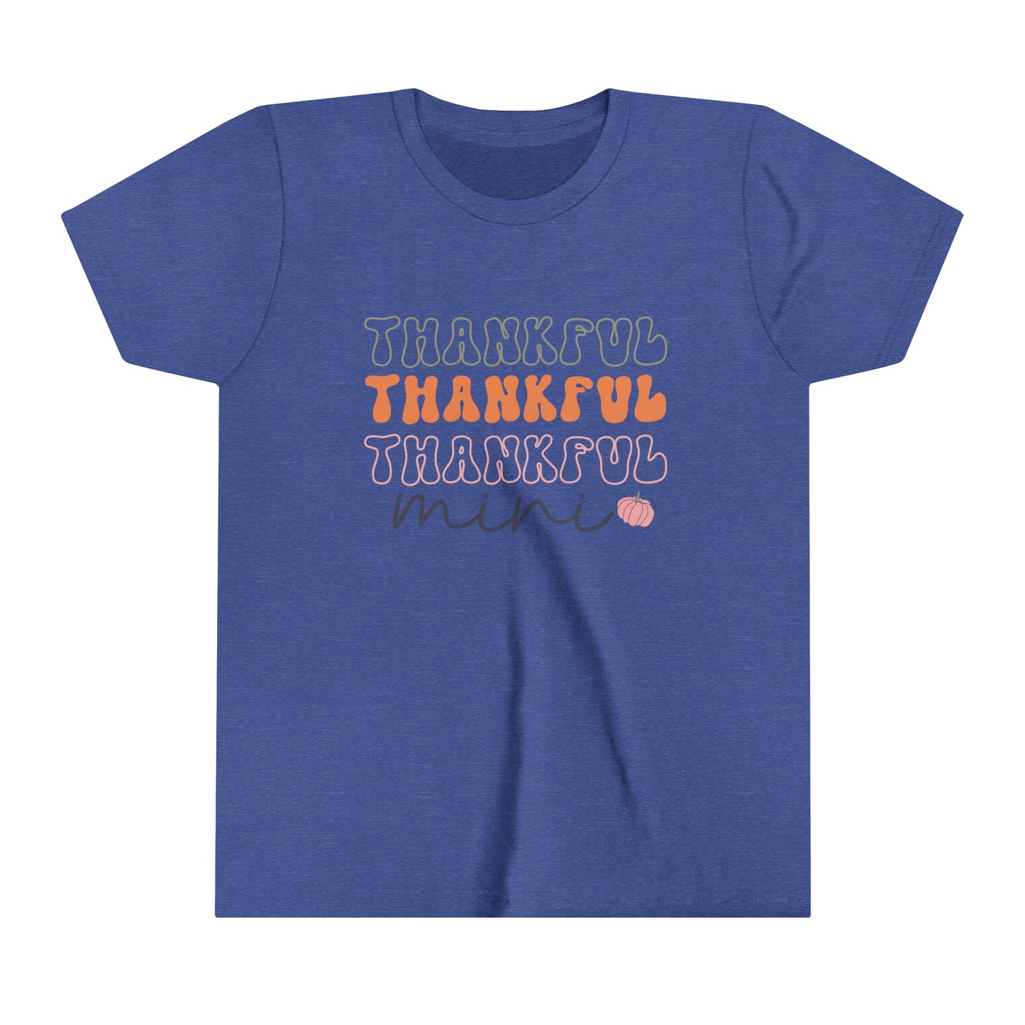 Style 1 Thankful Mini Girl's Youth Short Sleeve Tee