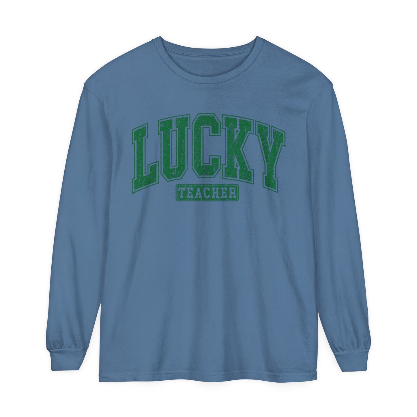 Lucky Teacher St. Patrick's Day Women's Loose Long Sleeve T-Shirt