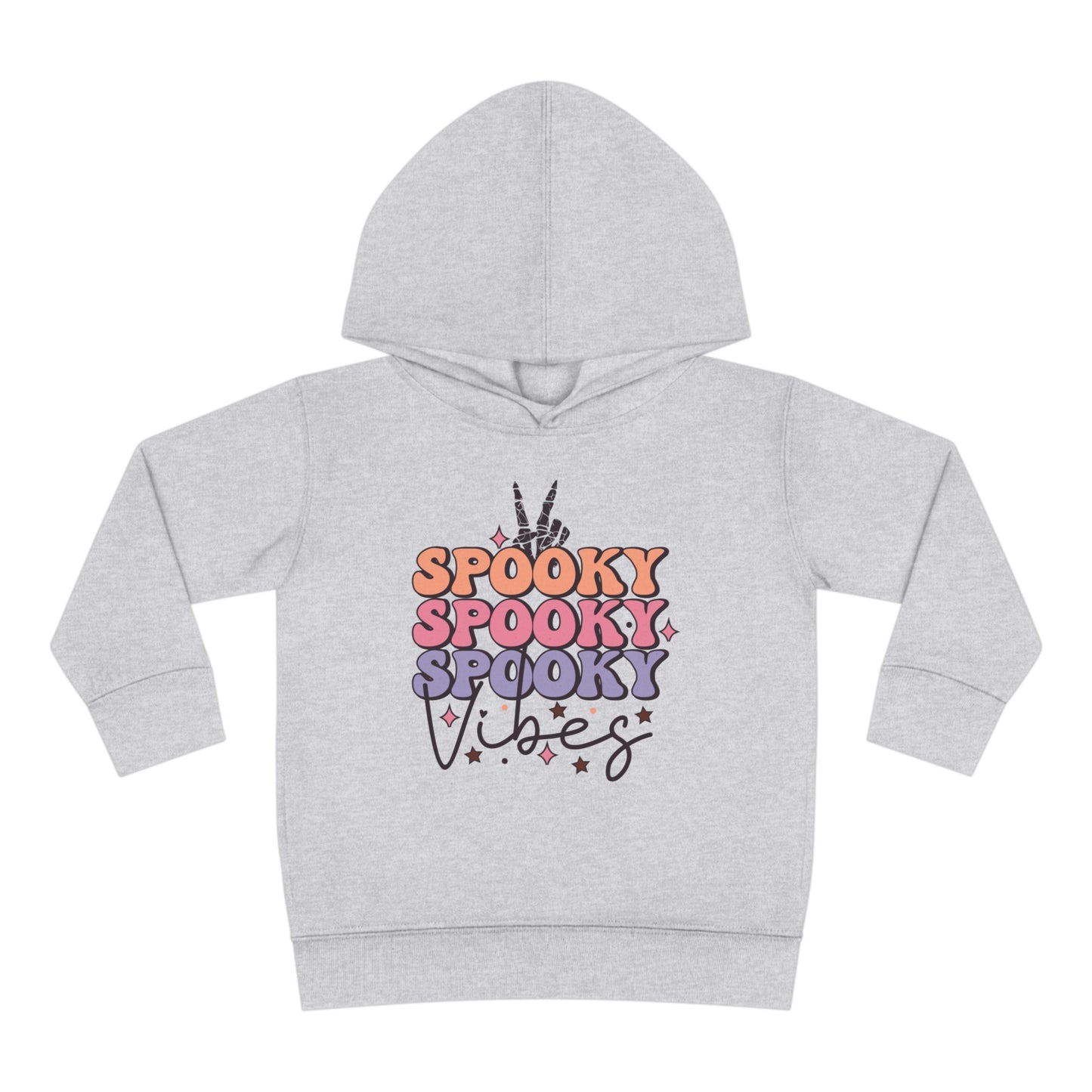 Spooky Vibes Girl Toddler Pullover Fleece Hoodie