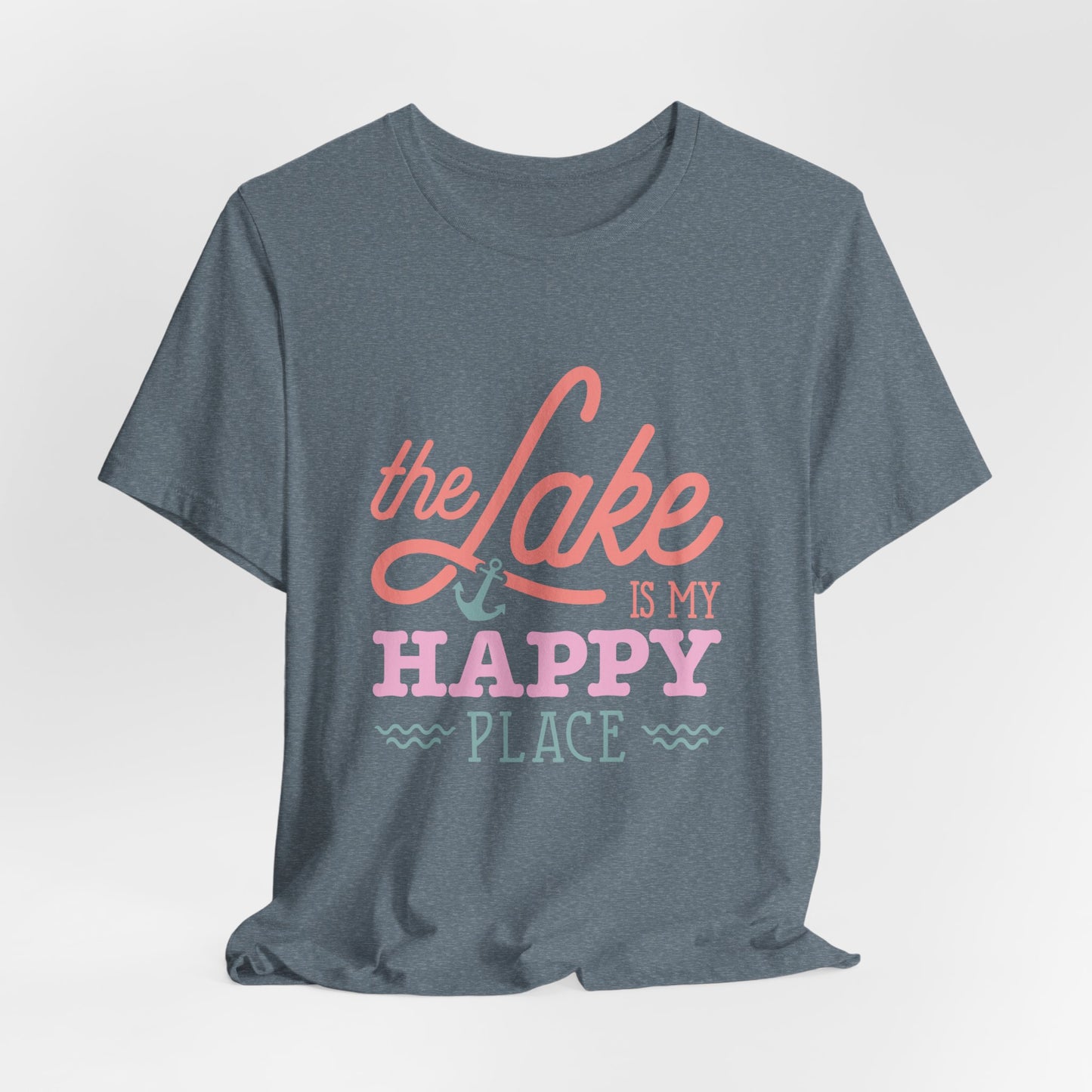 The Lake is My Happy Place Women's Short Sleeve Tee