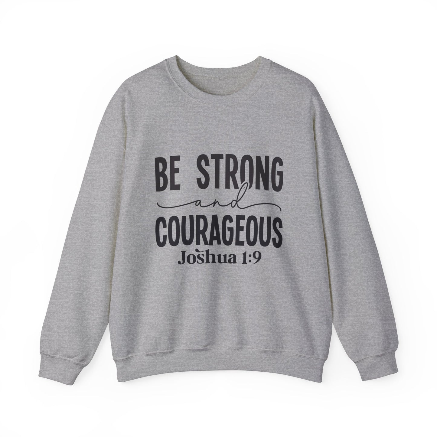 Be Strong and Courageous Women's Easter Bible Verse Sweatshirt