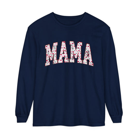 MAMA Valentine's Day Women's  Loose Long Sleeve T-Shirt