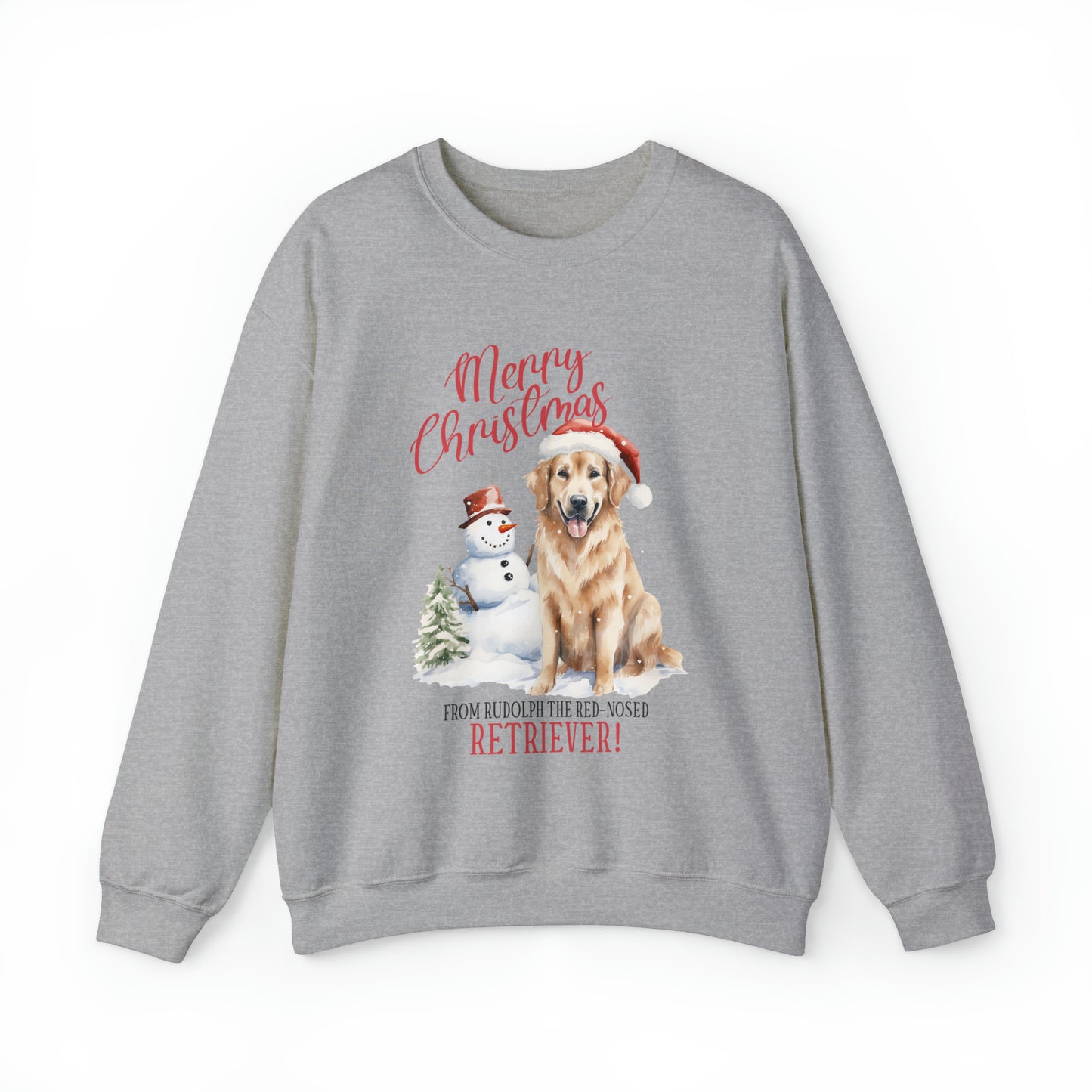 Golden Retriever Christmas Crewneck Sweatshirt Women's and Men's