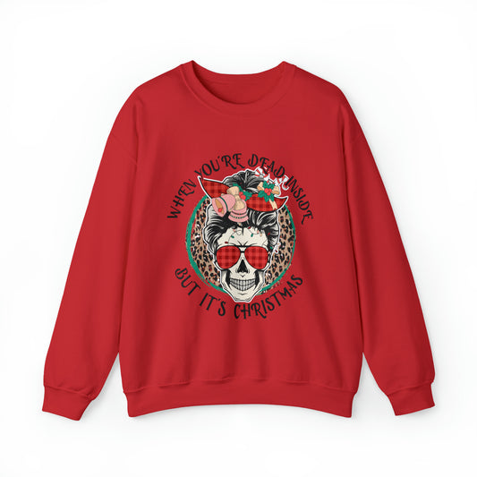 Funny Dead Inside But It's Christmas Women's Sweatshirt