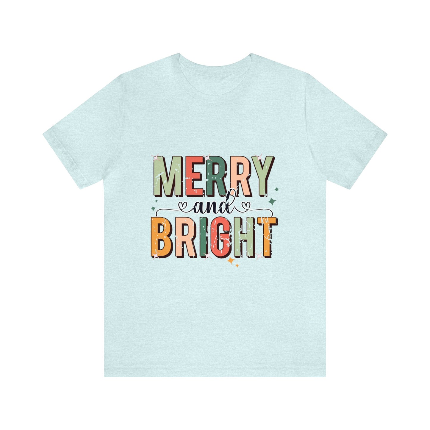 Merry & Bright Women's Short Sleeve Christmas T Shirt