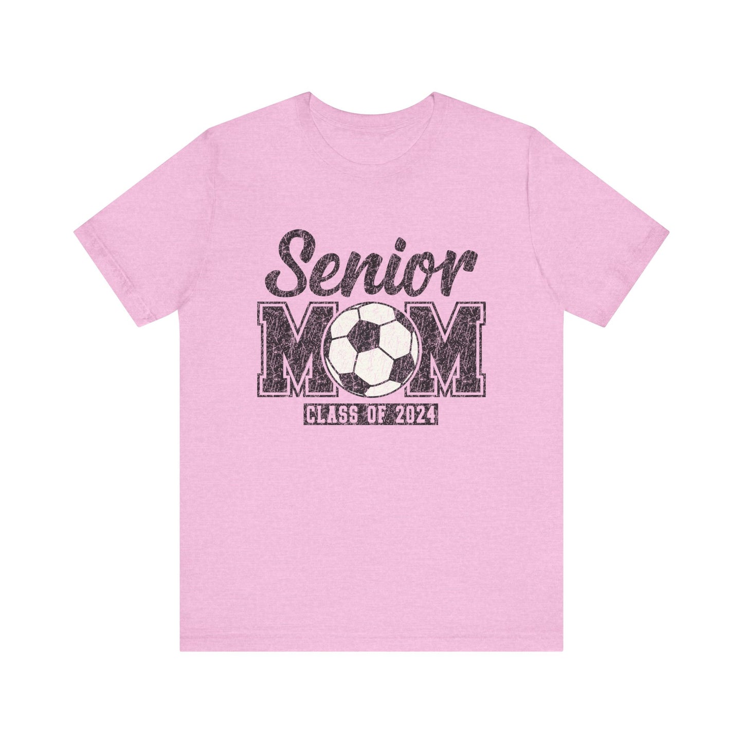 Senior Mom Soccer Mom Class of 2024 Mama Short Sleeve Shirt