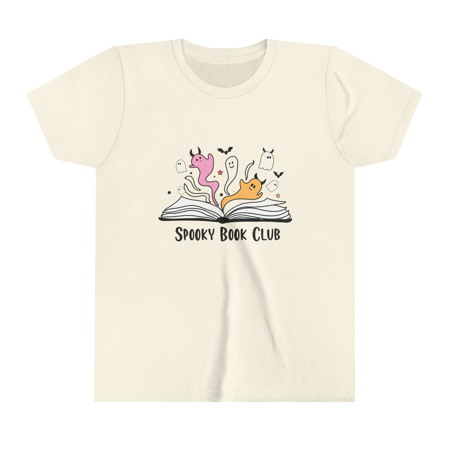 Spooky Book Club Girl's Youth Short Sleeve Tee