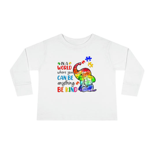 Autism Be Kind Toddler Long Sleeve Tee