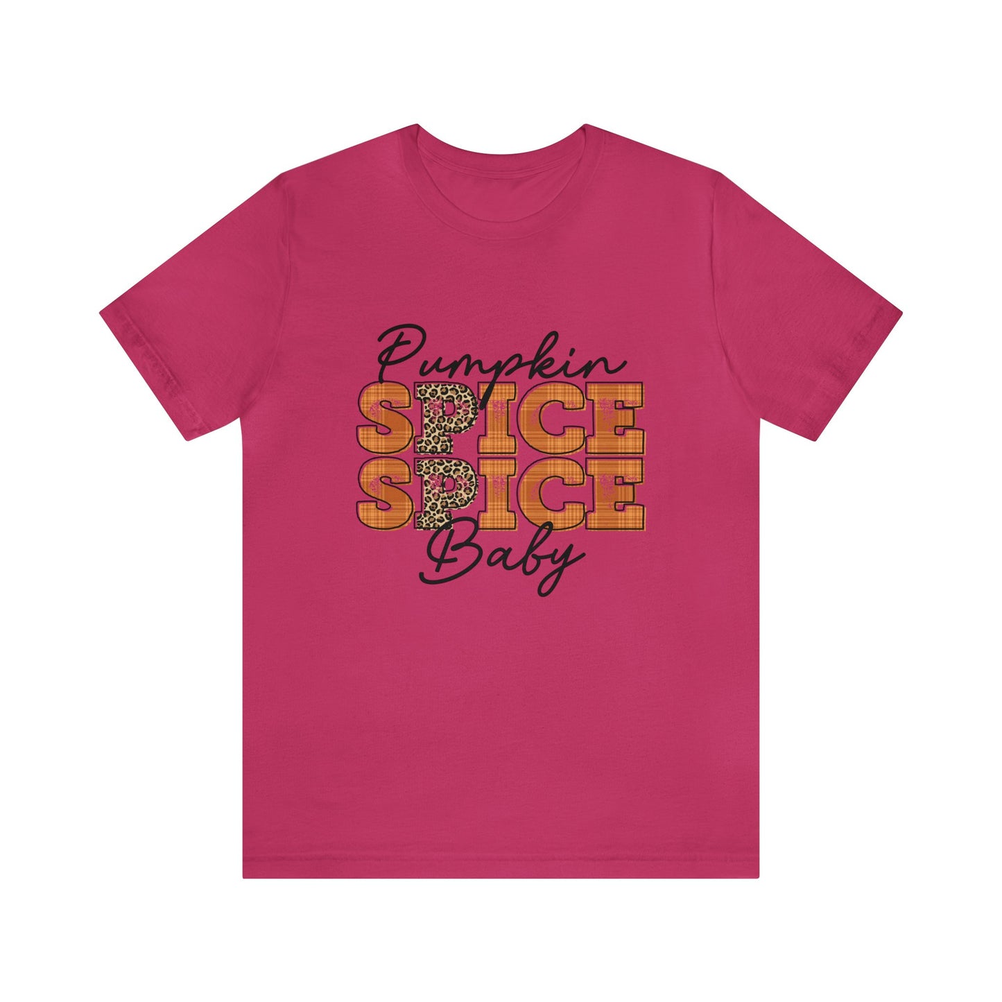 Pumpkin Spice Spice Baby With Leopard Print Women's T-Shirt