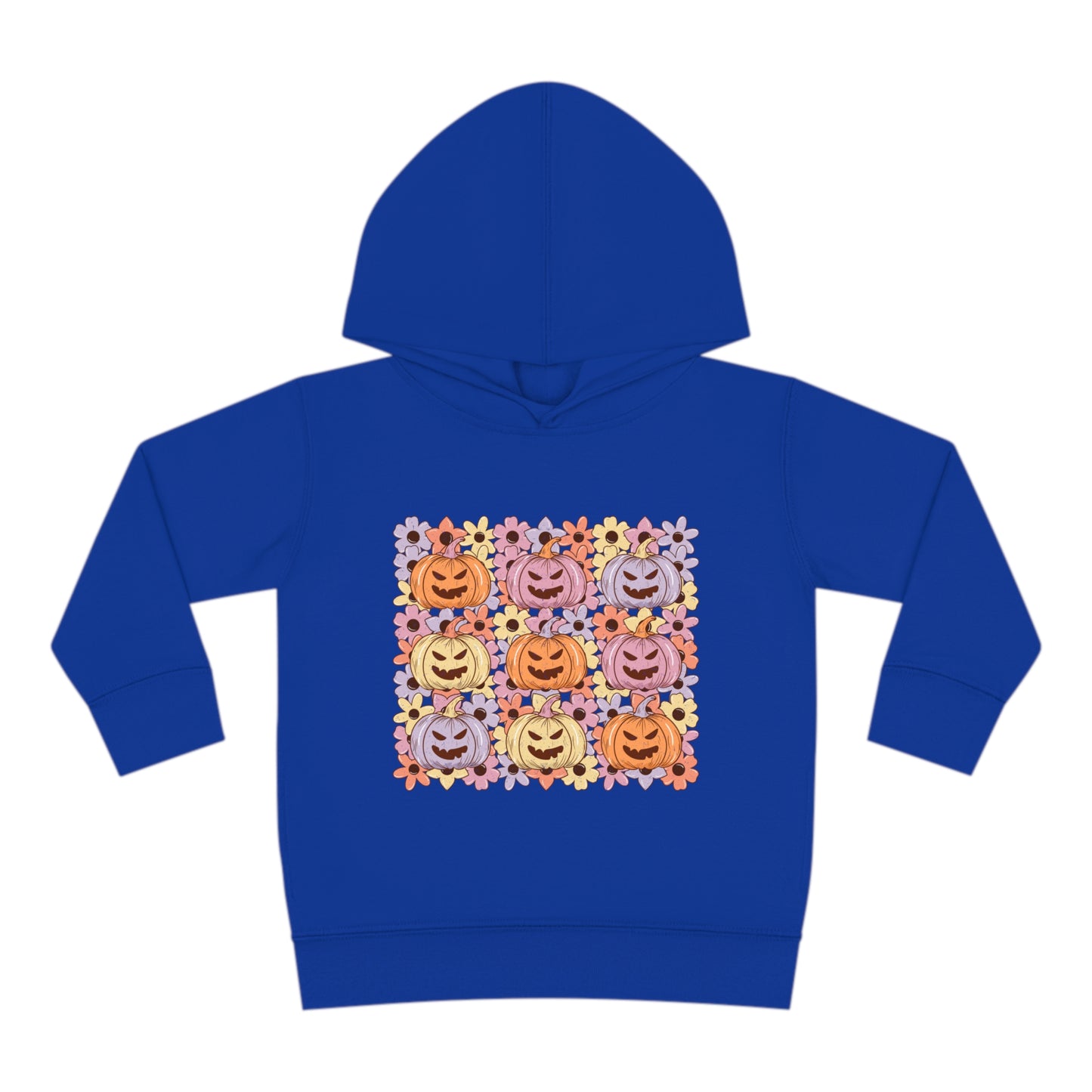 Pumpkin faces Toddler Pullover Fleece Hoodie