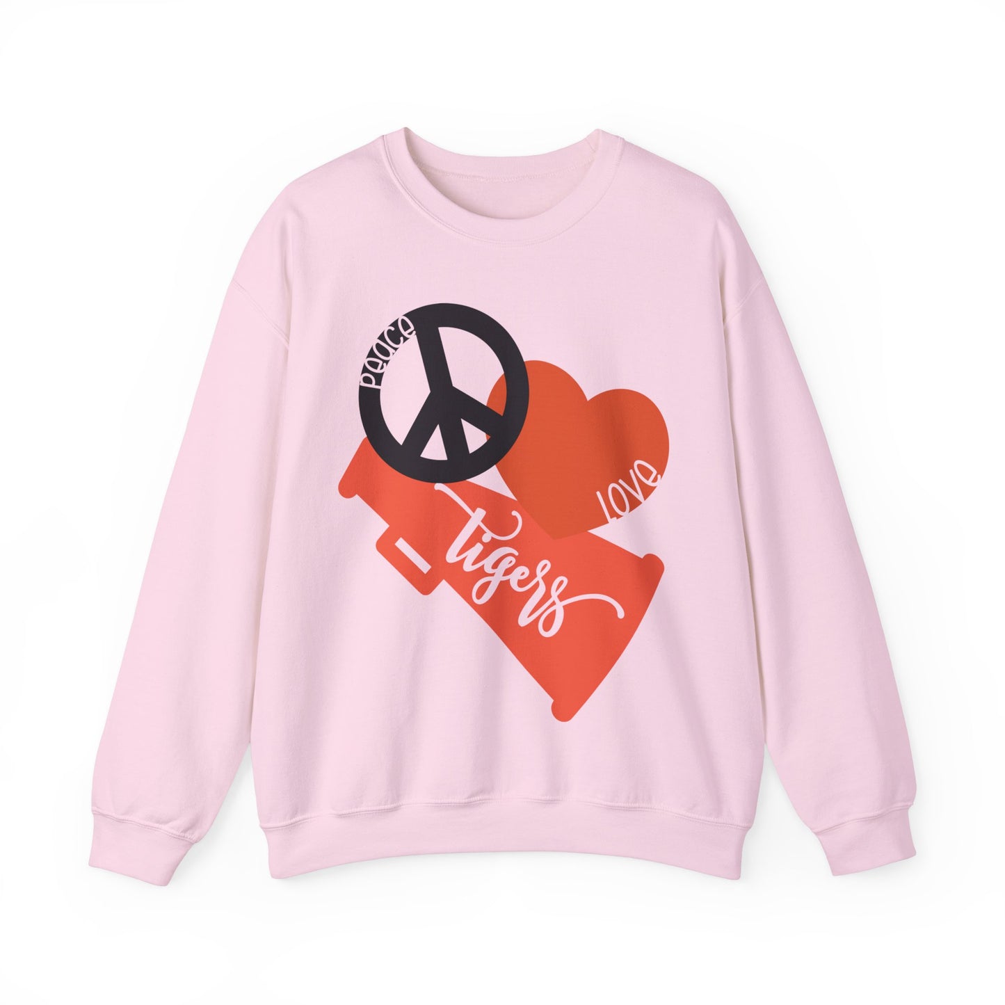 Peace Love Tigers Women's Crewneck Sweatshirt