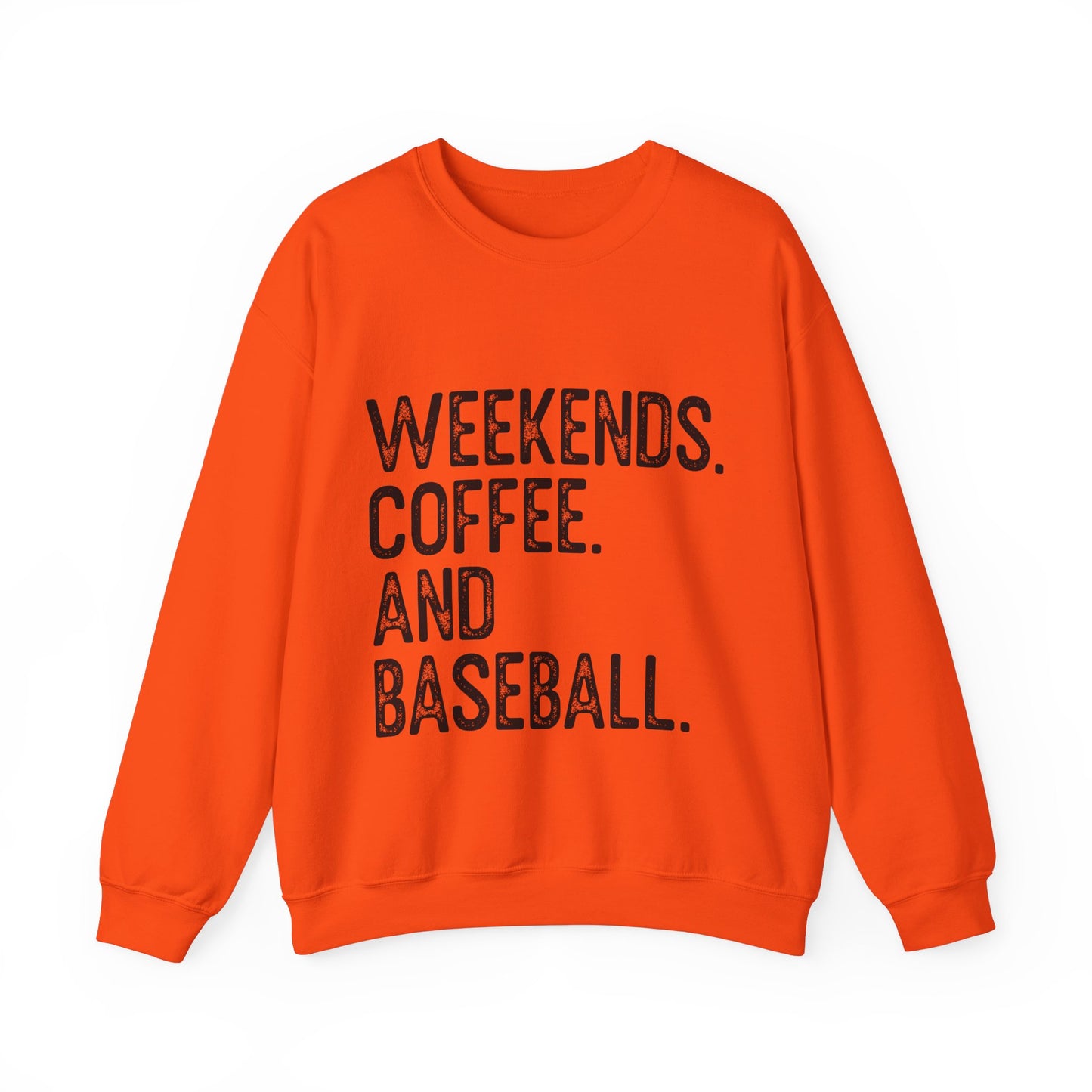 Weekends Coffee Baseball Women's Crewneck Sweatshirt