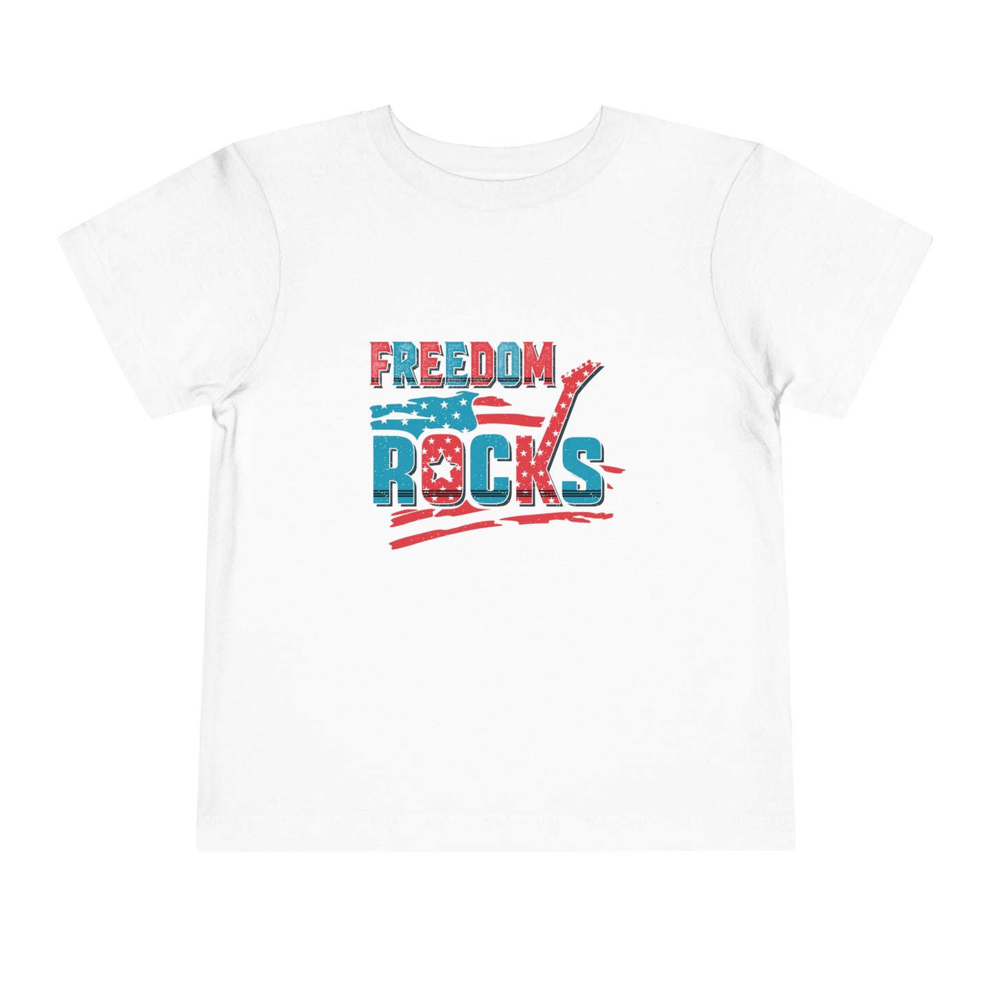 Freedom Rocks Toddler Boy's USA 4th of July Short Sleeve Tee