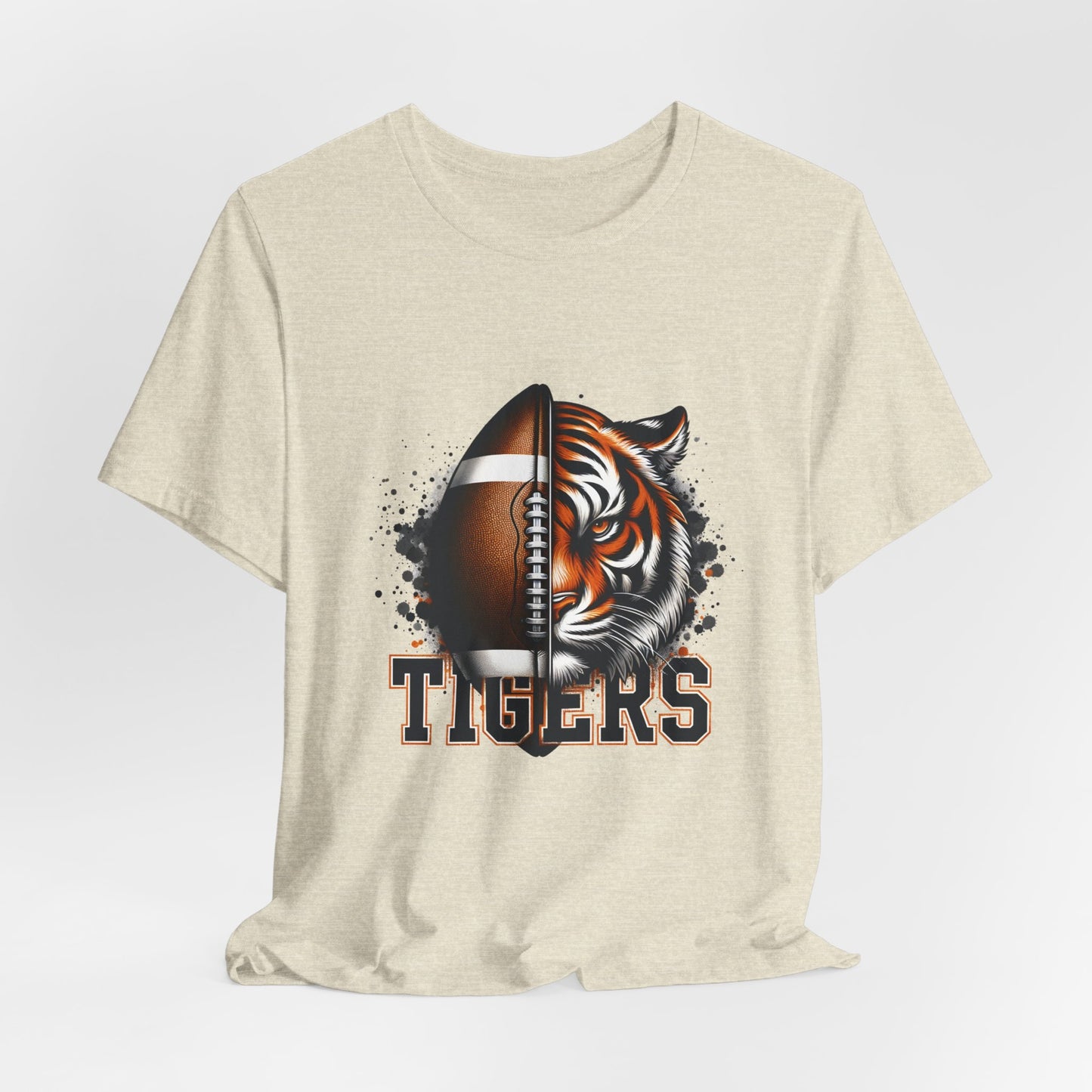 Tigers Football Adult Unisex Short Sleeve Tee