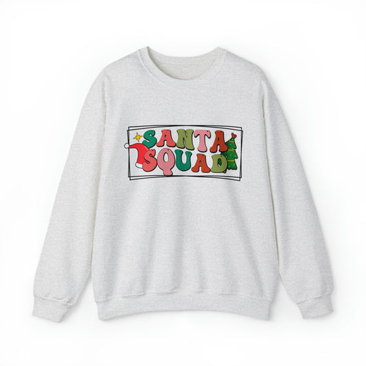 Santa Squad Family Group Christmas Holiday Adult Crewneck Sweatshirt