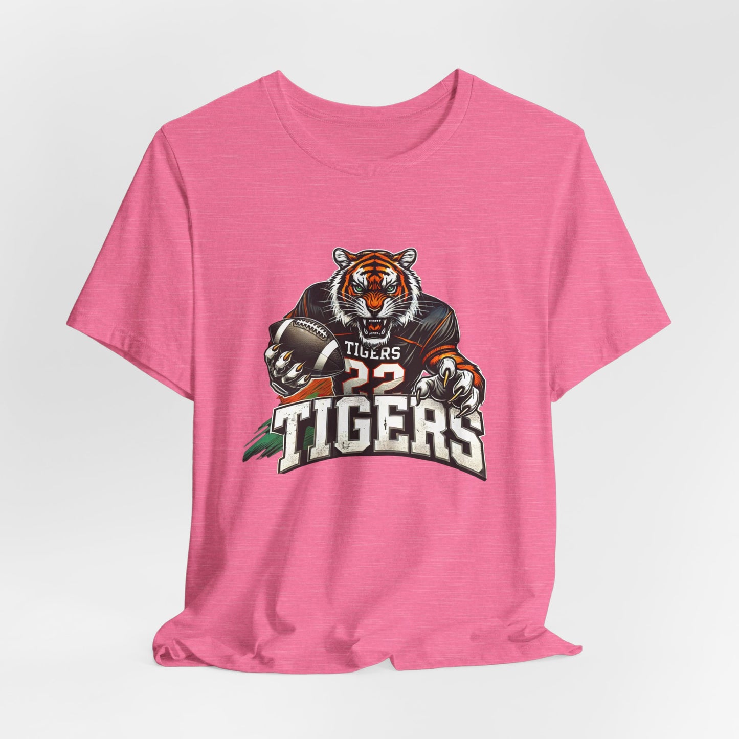 Tigers Football Adult Unisex Short Sleeve Tee