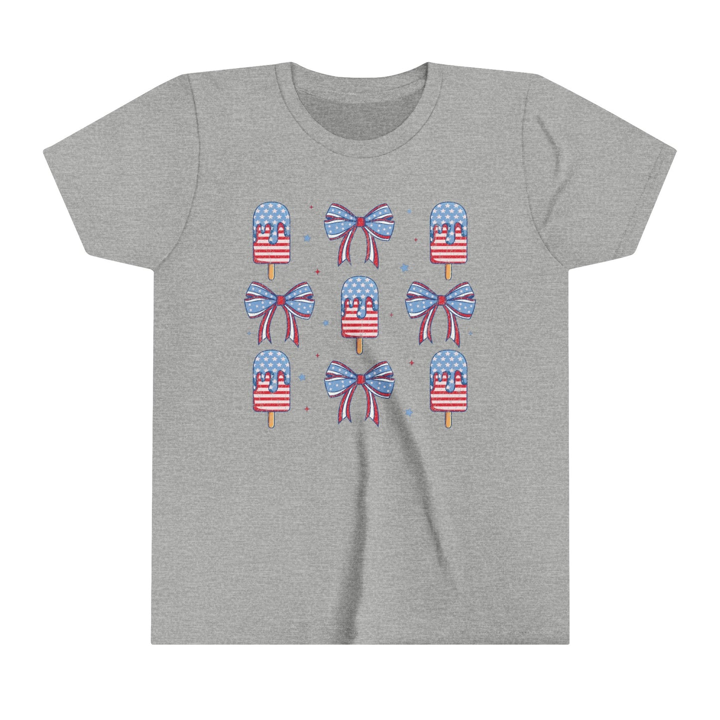 Popsicle and Ribbons 4th of July USA Youth Shirt