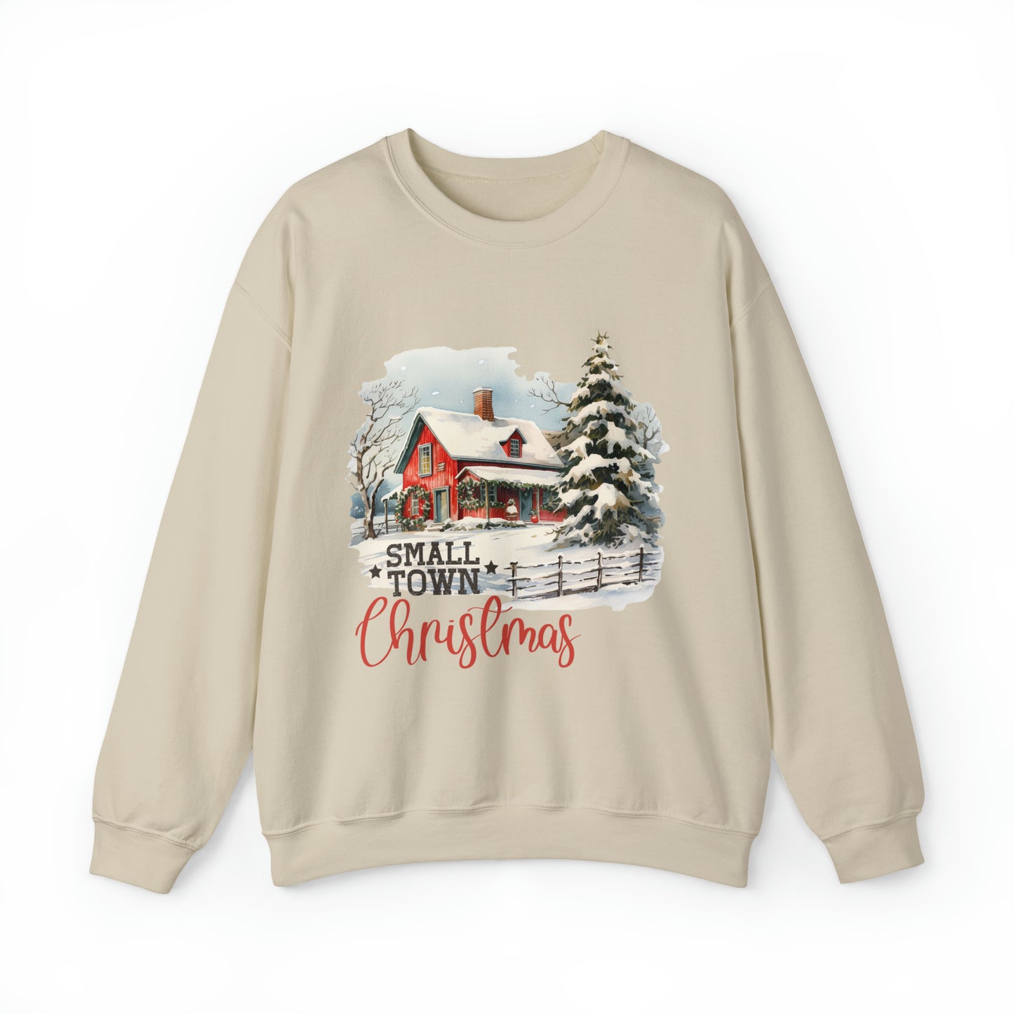 Small Town Christmas Women's Christmas Crewneck Sweatshirt