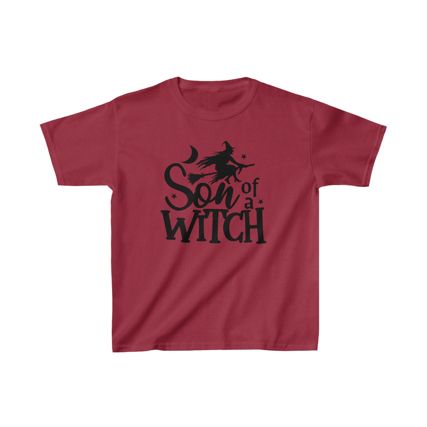 Son of a Witch Halloween Funny Youth Heavy Cotton Tee