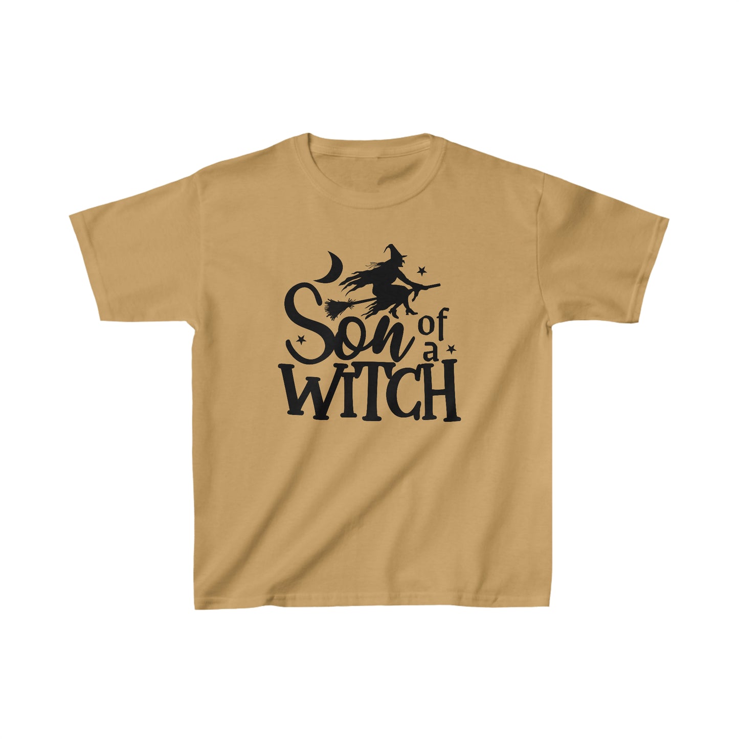 Son of a Witch Halloween Funny Youth Heavy Cotton Tee