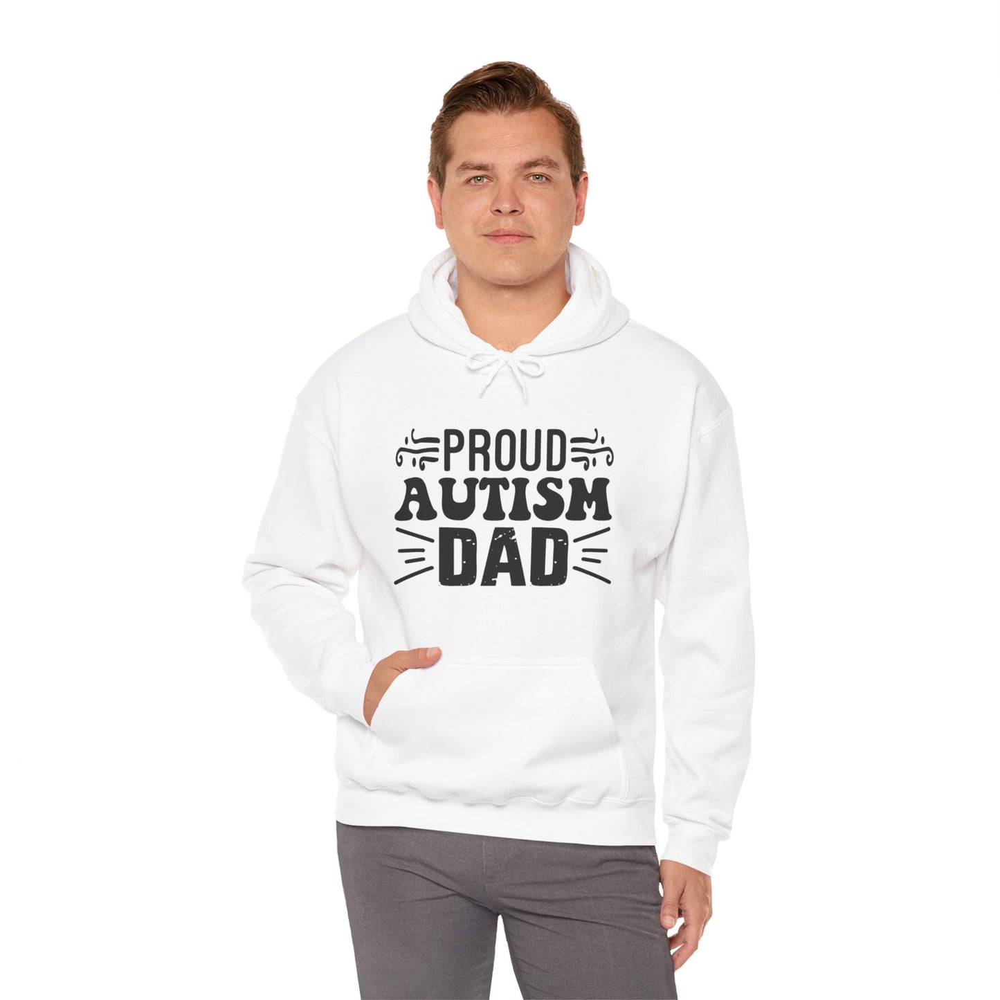 Proud Autism Dad Hooded Sweatshirt