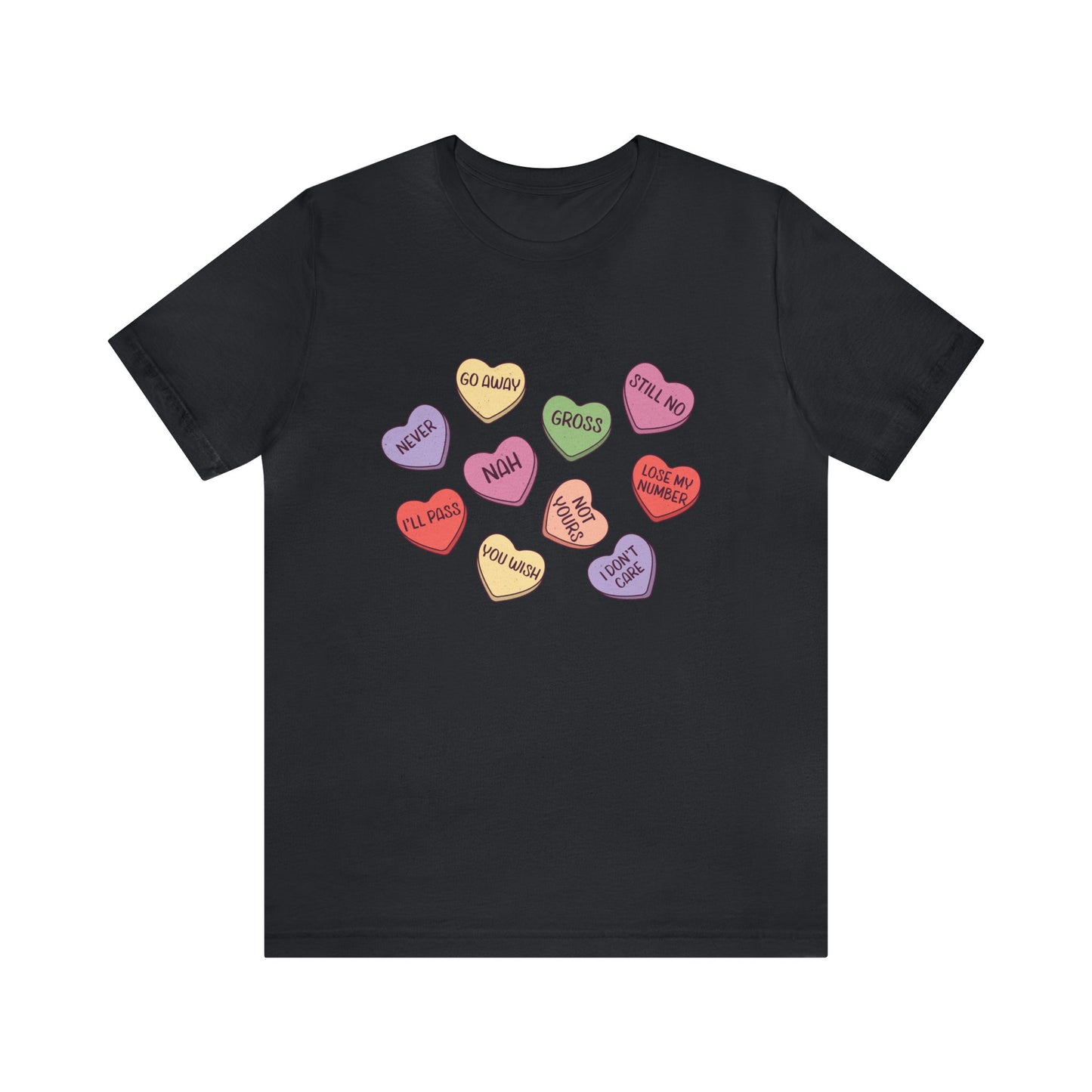 Anti Valentine Candy Hearts Humor Valentine Women's Tshirt