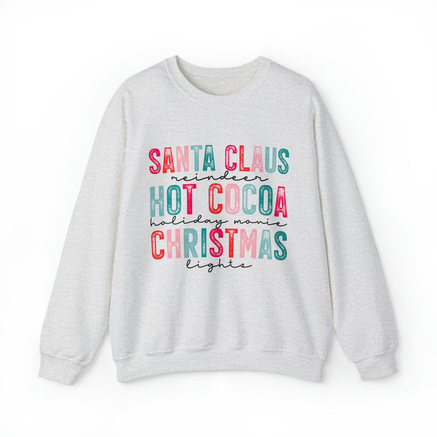 Favorite Christmas Things Women's Christmas Crewneck Sweatshirt with Green