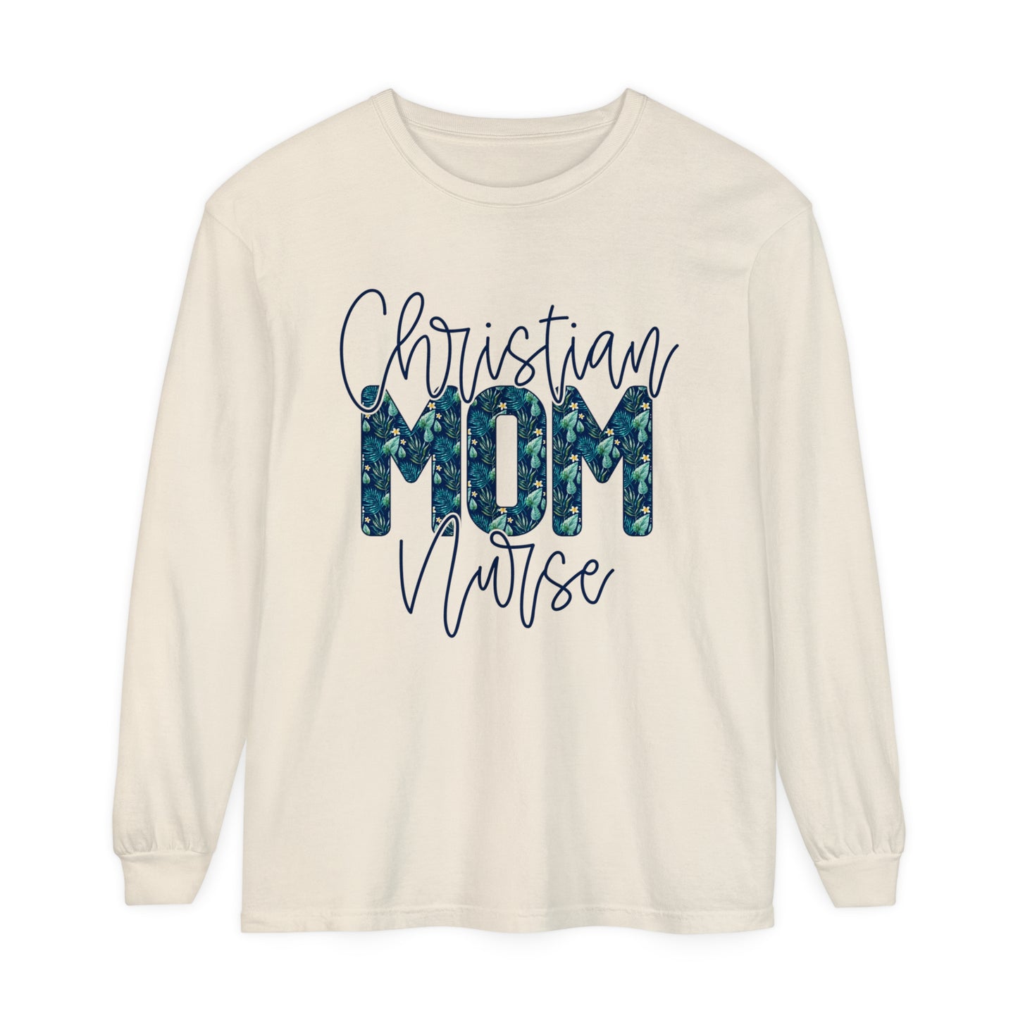 Christian Mom Nurse Women's Loose Long Sleeve T-Shirt