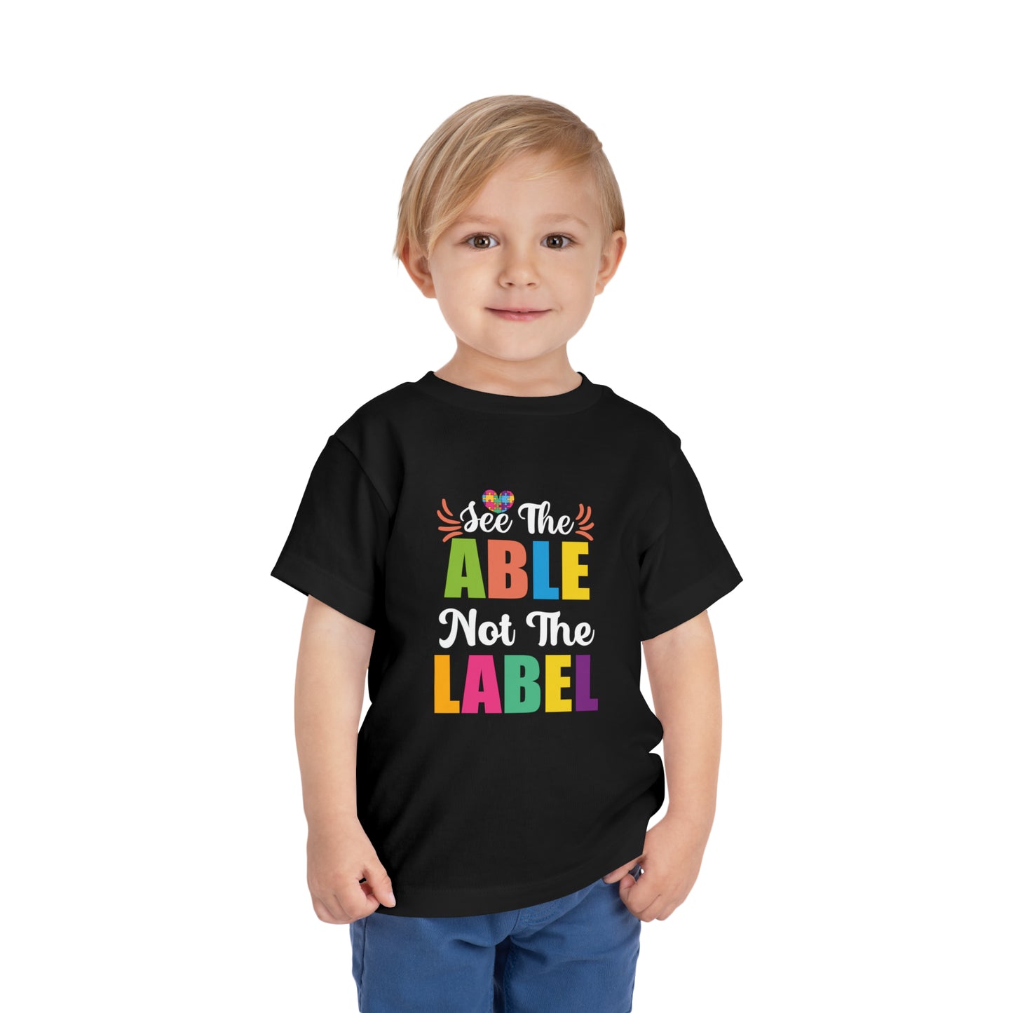 See the able not the label Autism Advocate Toddler Short Sleeve Tee