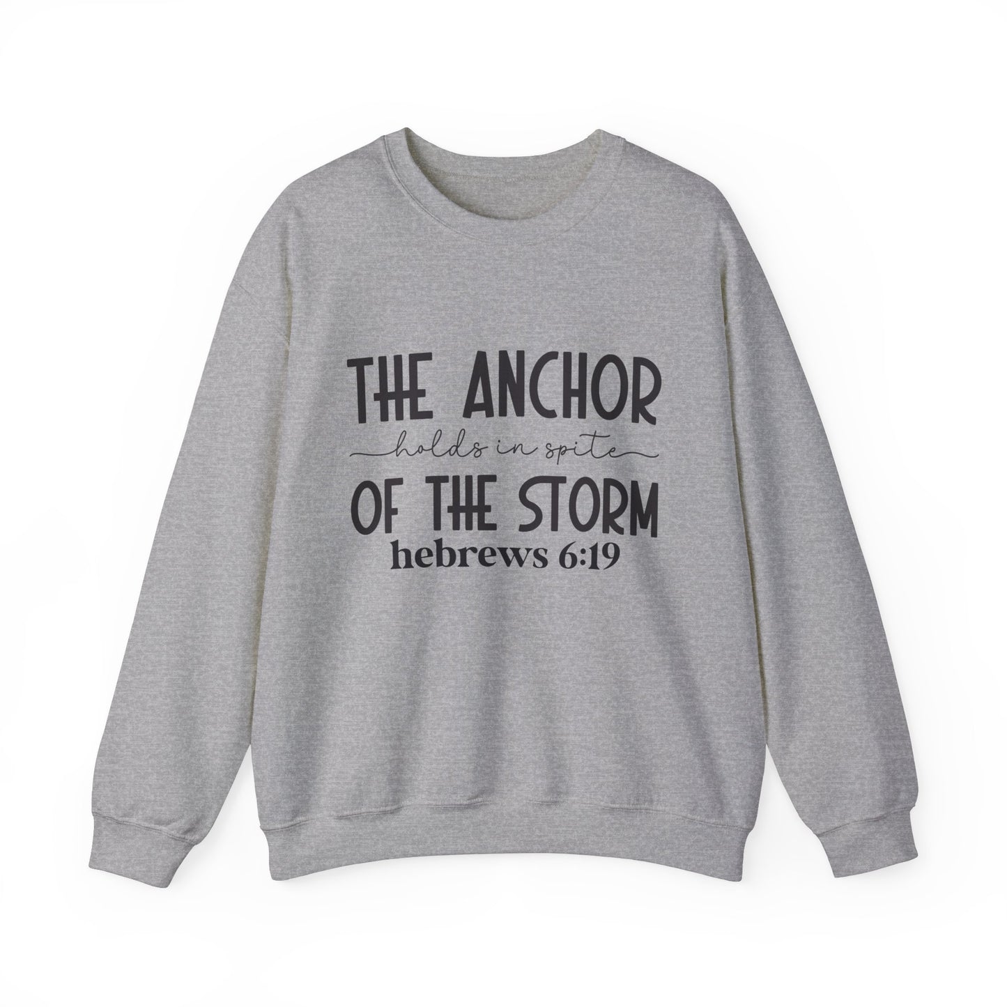 The Anchor Holds Women's Easter Bible Verse Sweatshirt