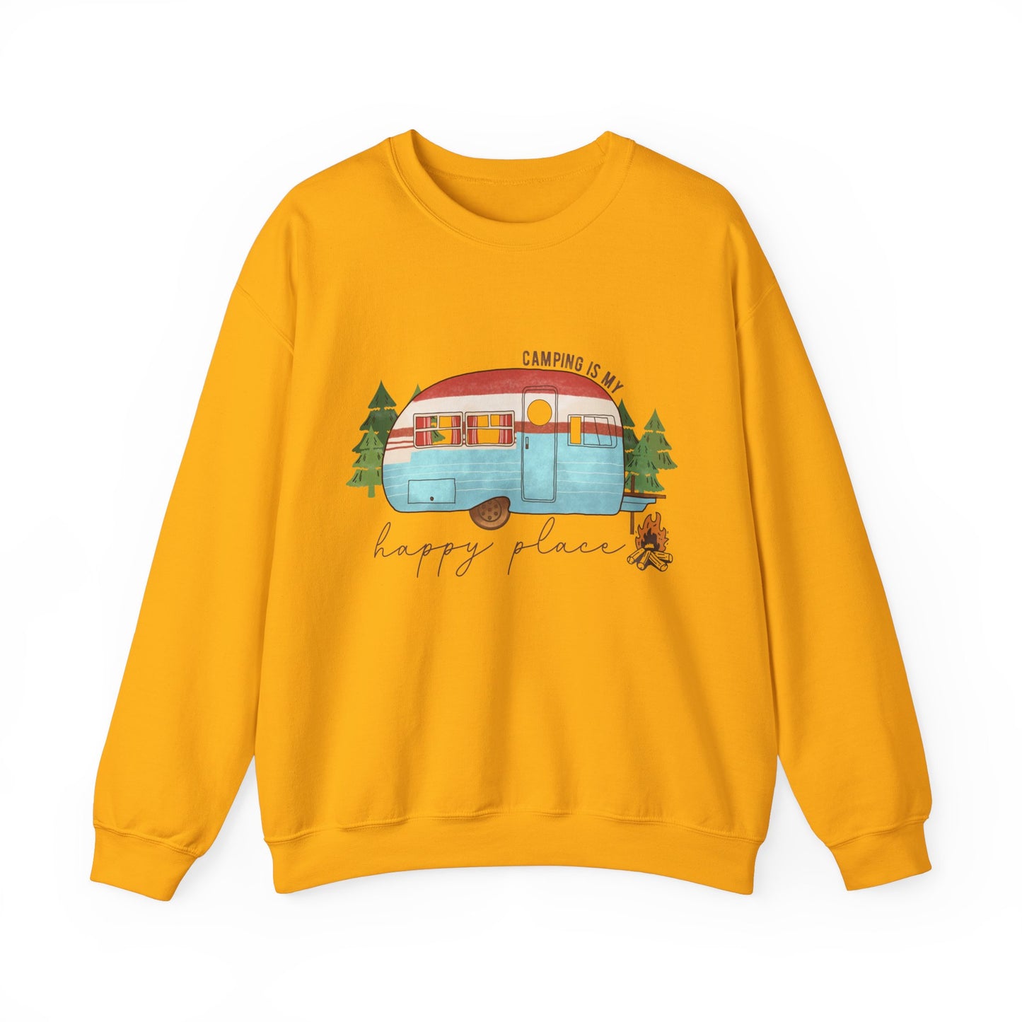 Camping is my happy place Adult Unisex Sweatshirt