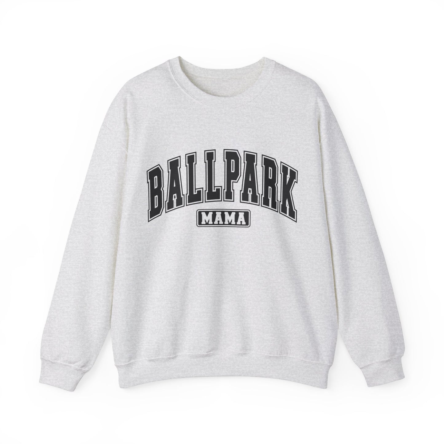 Ball Park Mama Women's Crewneck Sweatshirt Baseball Softball Tball