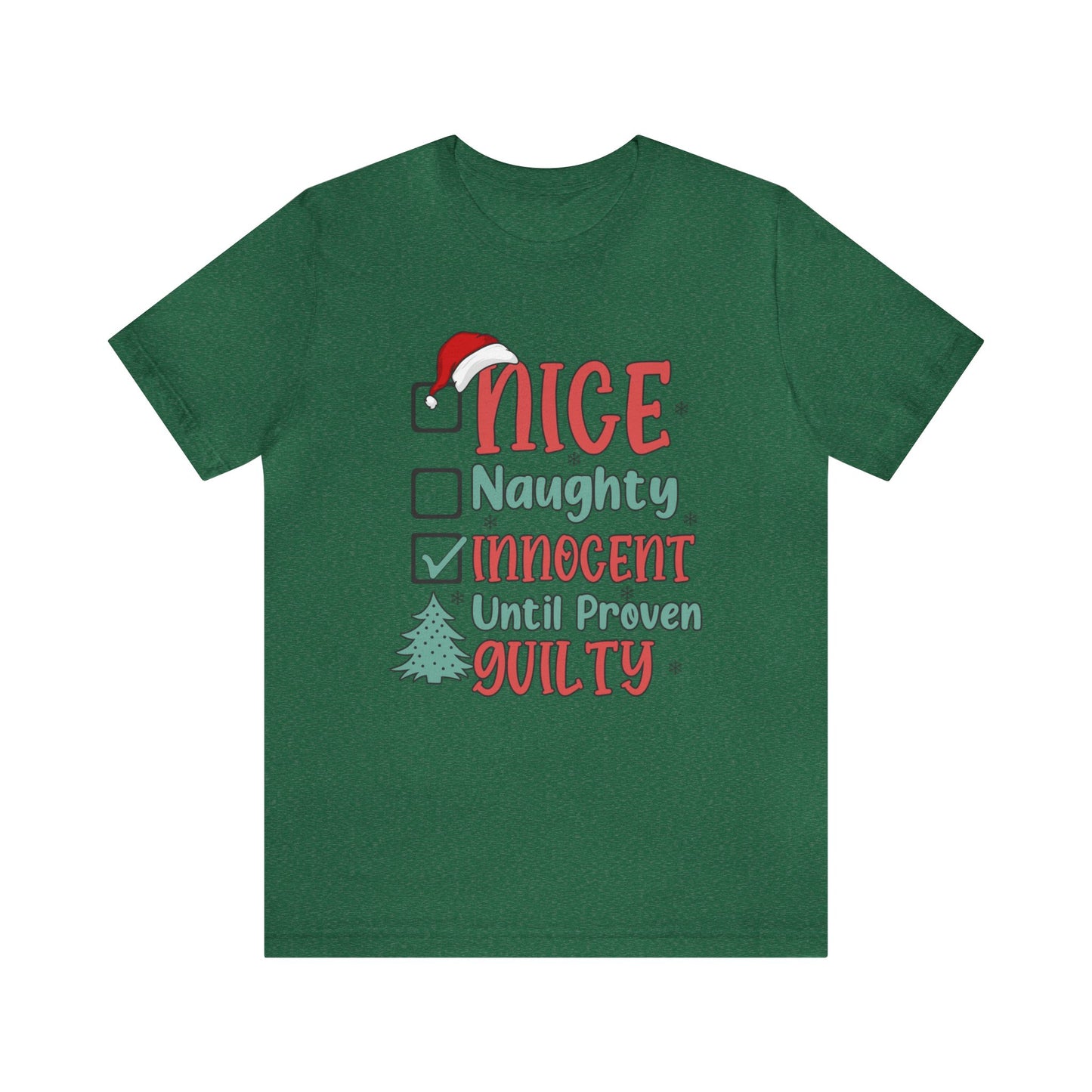 Santa's Nice List Women's Short Sleeve Christmas T Shirt