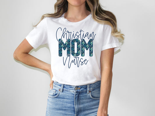 Christian Mom Nurse Women's Tshirt
