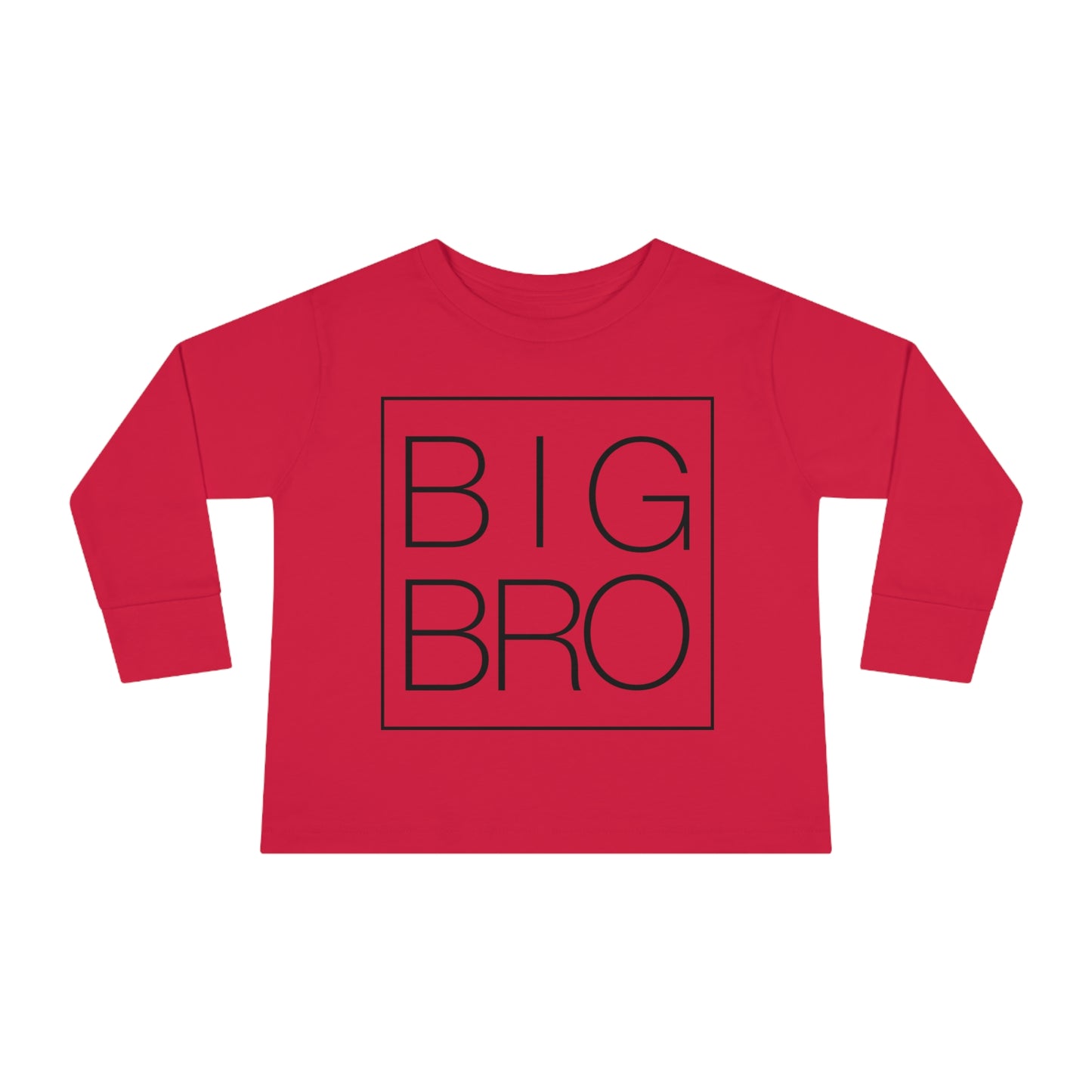 Big Bro Outlined Toddler Long Sleeve Tee