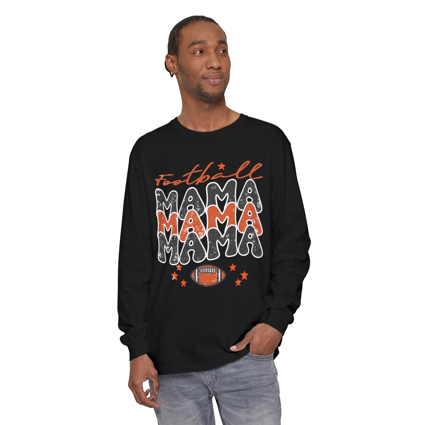 Football Mama Women's Loose Long Sleeve T-Shirt