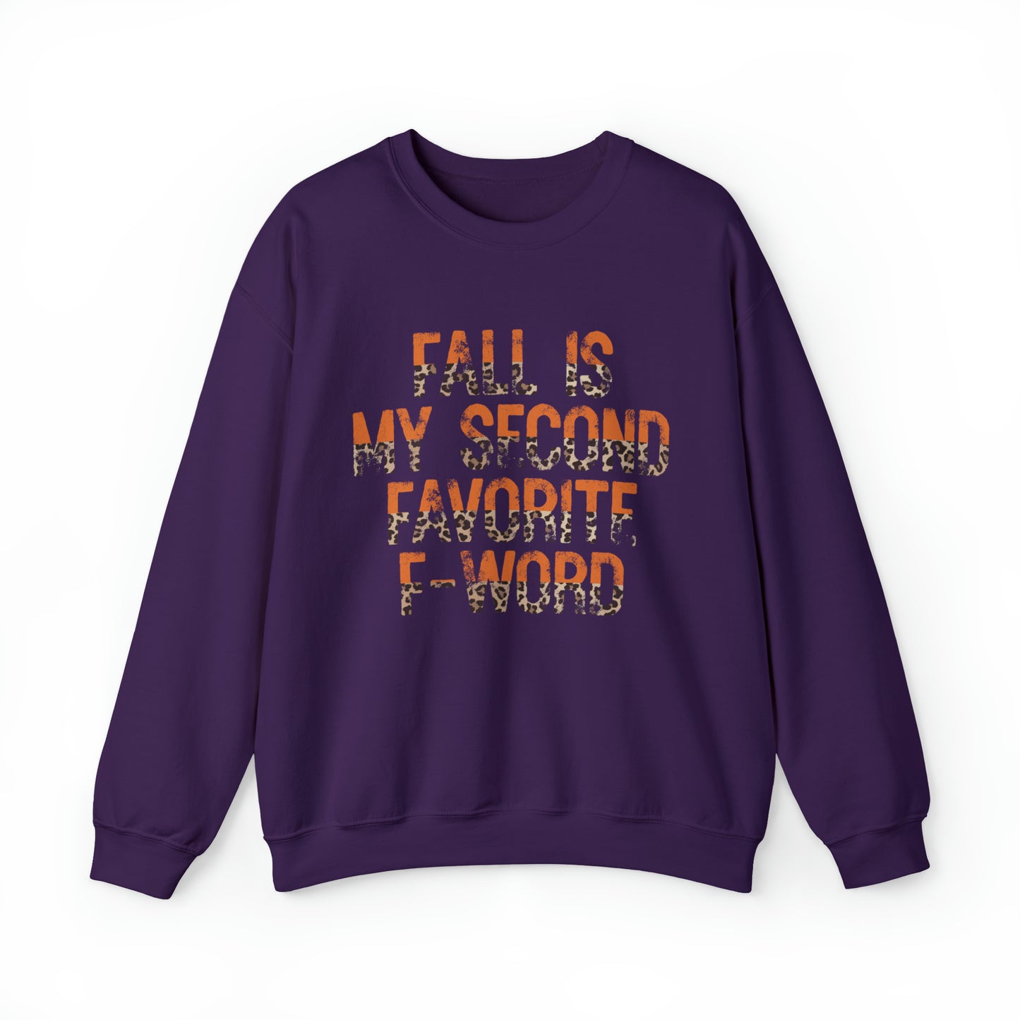 Fall is my second favorite F word Crewneck Sweatshirt