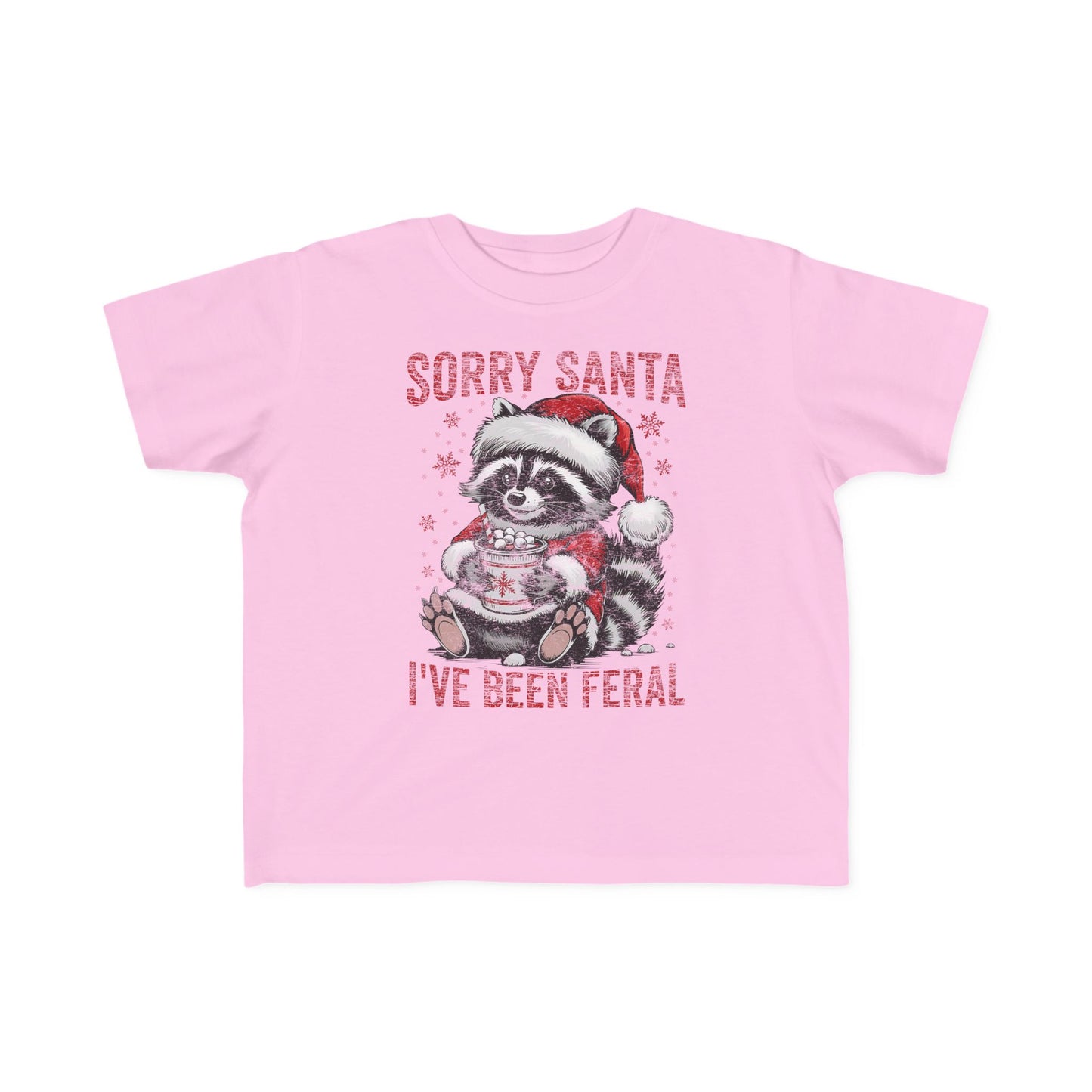 Sorry Santa I've Been Feral Toddler's Fine Jersey Tee